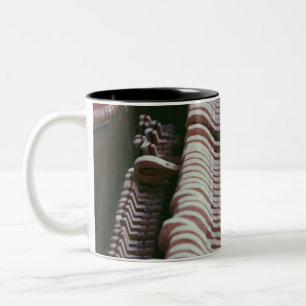 Cool Piano Artwork Two-Tone Coffee Mug