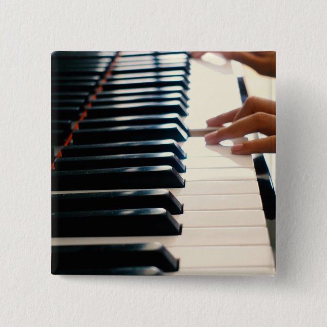 Cool Piano Design Button (Front)