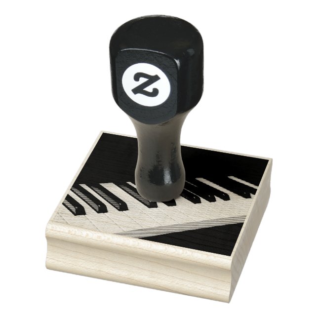Cool Piano Design Rubber Stamp (Stamp)