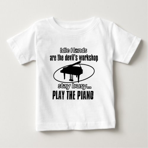 Cool Piano designs Baby T_Shirt