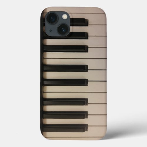 Cool Piano Keyboard Photo Print Design Fun iPhone 13 Case