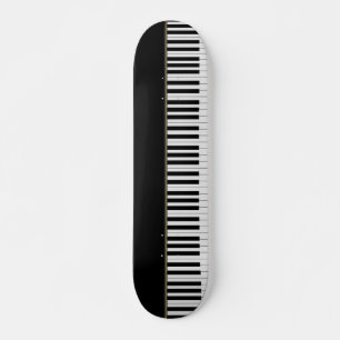 Cool Piano Keys,Black Skateboard