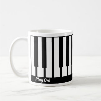Cool Piano Keys Design Coffee Mug
