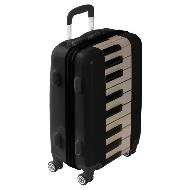 Cool Piano Keys Unique Print Luggage (Rotated Left)