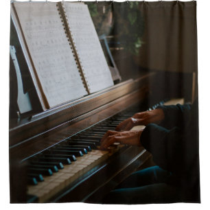 Cool Piano Shower Curtain