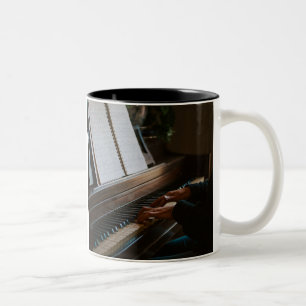 Cool Piano Two-Tone Coffee Mug