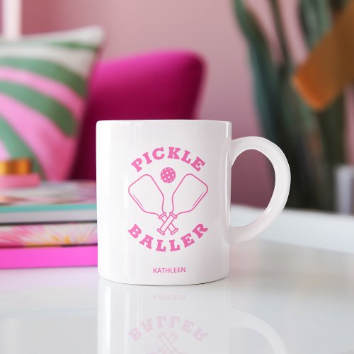 Cool Pickle Baller Hot Pink Personal Coffee Mug