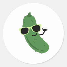 Cool Pickle Classic Round Sticker