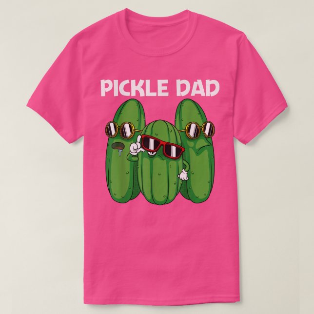 Cool Pickle Design For Dad Father Pickle Food Cucu T-Shirt (Design Front)