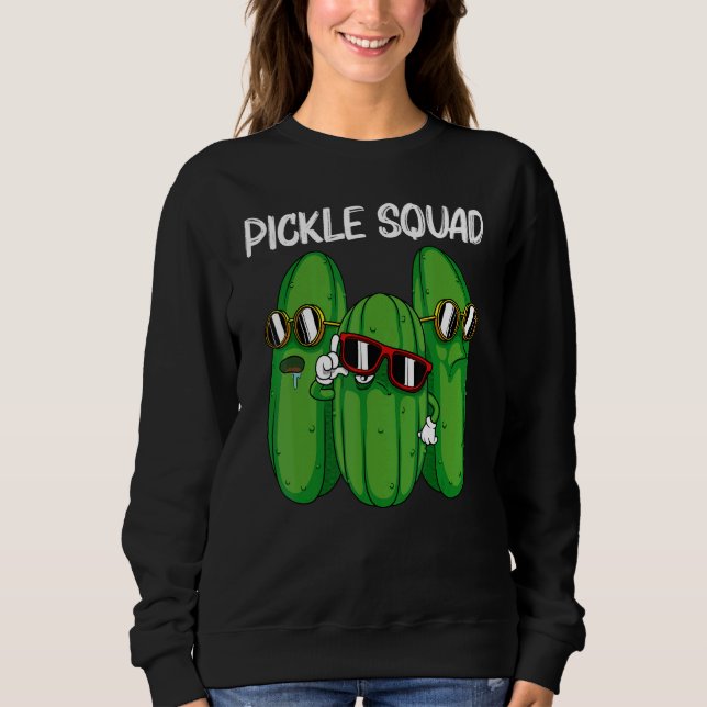 Cool Pickle For Men Women Pickle Food Cucumber  2 Sweatshirt (Front)