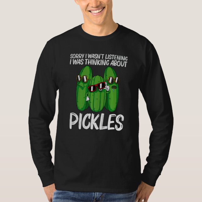 Cool Pickle For Men Women Pickle Food Cucumber T-Shirt (Front)