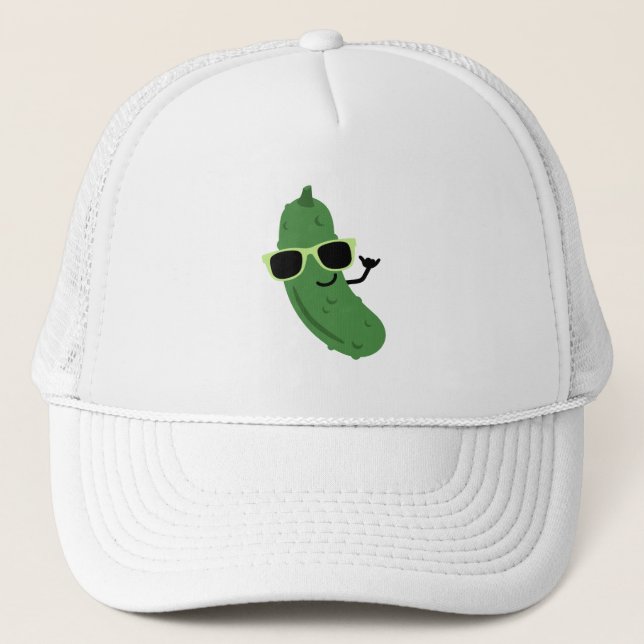 Cool Pickle Trucker Hat (Front)