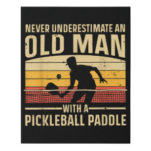 Cool Pickleball Art For Men Women Paddle Picklebal Faux Canvas Print
