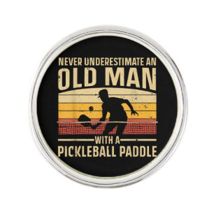 Cool Pickleball Art For Men Women Paddle Picklebal Lapel Pin