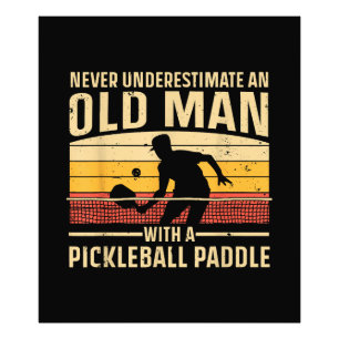 Cool Pickleball Art For Men Women Paddle Picklebal Photo Print