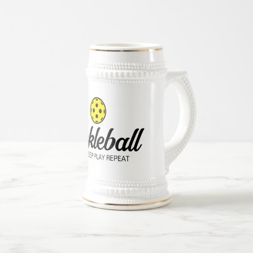 Cool pickleball beer stein gift for enthusiasts