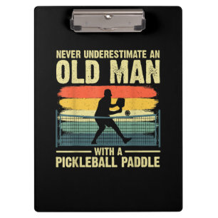 Cool Pickleball Design For Men Grandpa Pickleball Clipboard