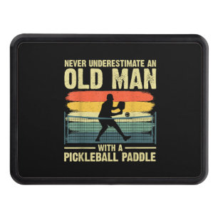 Cool Pickleball Design For Men Grandpa Pickleball  Hitch Cover