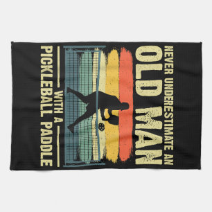 Cool Pickleball Design For Men Grandpa Pickleball Kitchen Towel