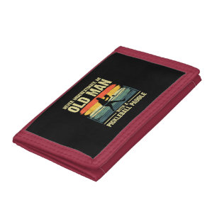 Cool Pickleball Design For Men Grandpa Pickleball Trifold Wallet