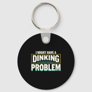 Cool pickleball design for men women dink keychain