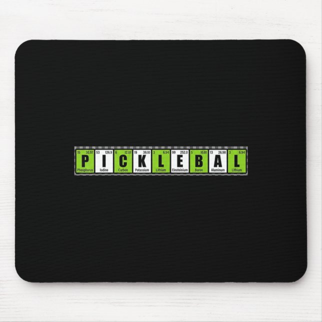 Cool pickleball essentail elements funny meme humo mouse pad (Front)
