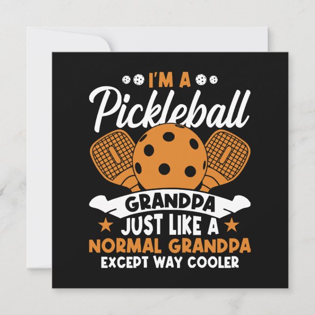 Cool Pickleball Grandpa Player (Front)