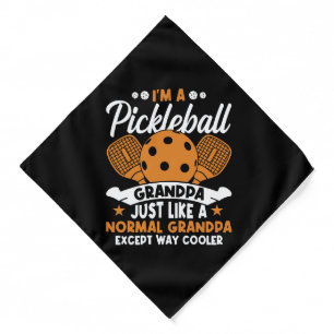 Cool Pickleball Grandpa Player Bandana