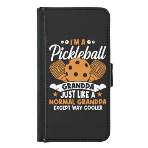 Cool Pickleball Grandpa Player Samsung Galaxy S5 Wallet Case