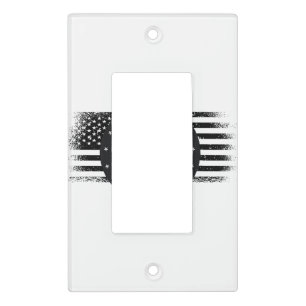 Cool Pickleball Sport USA Grunge Flag - Pickleball Light Switch Cover