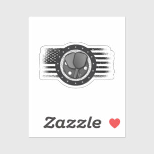 Cool Pickleball Sport USA Grunge Flag - Pickleball Sticker