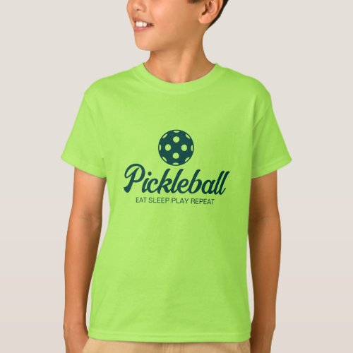 Cool pickleball sports kids t shirt for boy