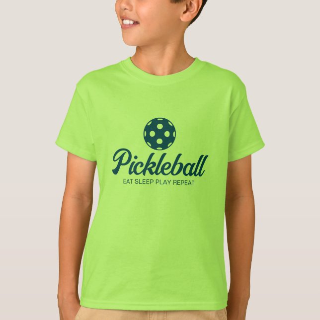 Cool pickleball sports kid's t shirt for boy (Front)