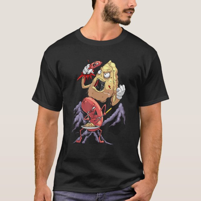 Cool Pierogi And Kielbasa Polish Food Funny Foodie T-Shirt (Front)