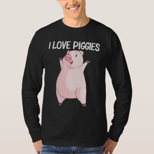 Cool Pig For Men Women Swine Boar Piggy Farm Anima T_Shirt