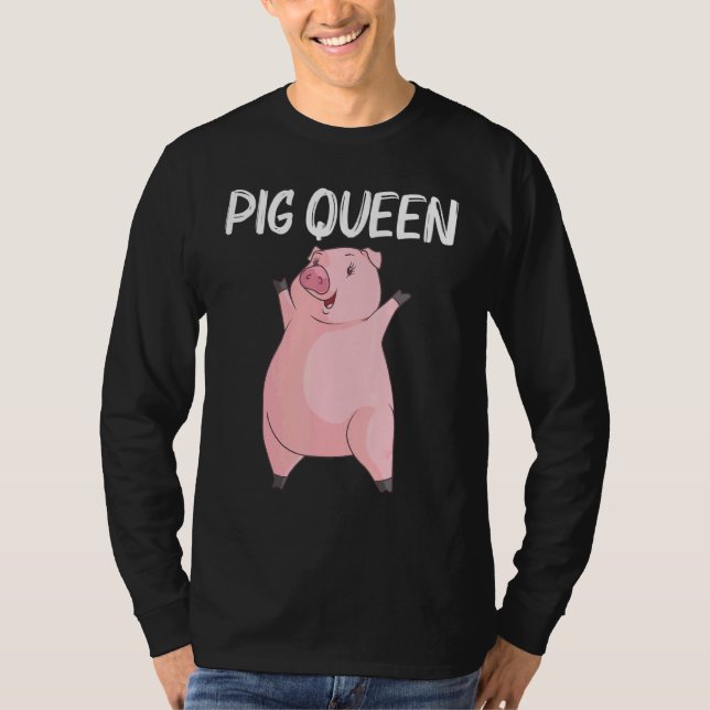 Cool Pig For Women Mom Swine Boar Piggy Farm Anima T-Shirt (Front)