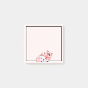 Cool Pig in Sunglasses Post-It Notes