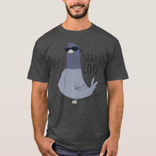 Cool Pigeon Bird Stay Coo Funny Birding Premium T-Shirt