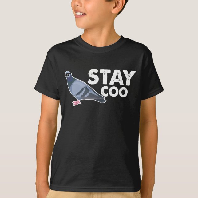 Cool Pigeon Bird Watcher Dove Breeder Humor T-Shirt (Front)