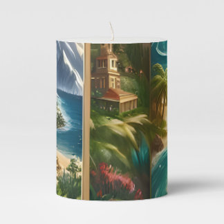 Cool pillar candle from Zazzle