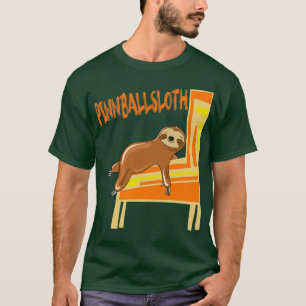 Cool Pinball Player Gift Sloth T-Shirt