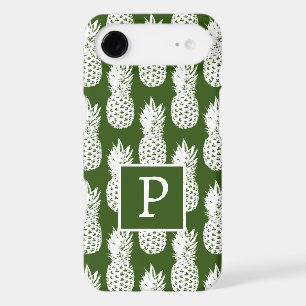Cool pineapple ananas pattern custom monogram iPhone 17 air case