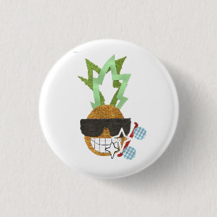 Cool Pineapple Badge Pinback Button