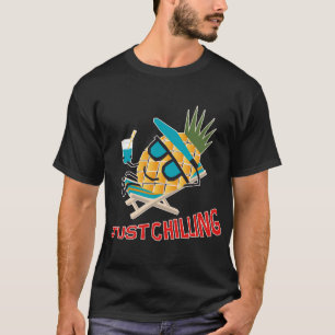 Cool Pineapple Fruit Chilling Funny Kawaii Summer  T-Shirt