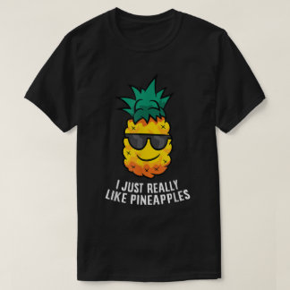 Cool Pineapple Funny Fruit Design T-Shirt