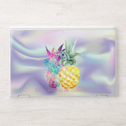 Cool Pineapple Holographic Love HP Laptop Skin