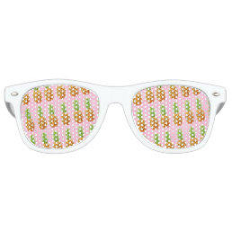 Cool pineapple pattern retro sunglasses