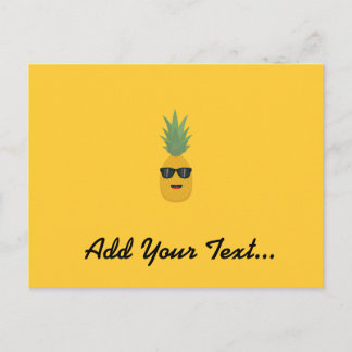 cool pineapple postcard