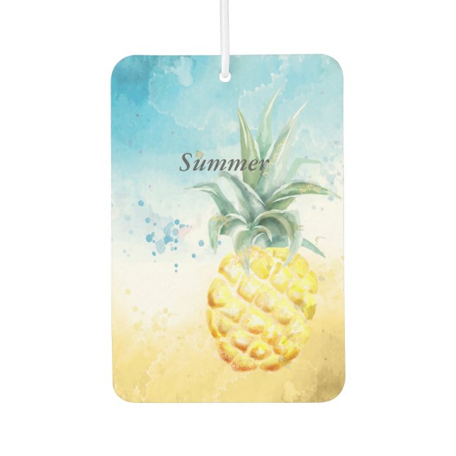 Cool Pineapple Summer  Air Freshener (Front)
