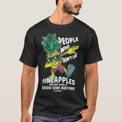 Cool pineapple with sunglasses at Dabbing T_Shirt